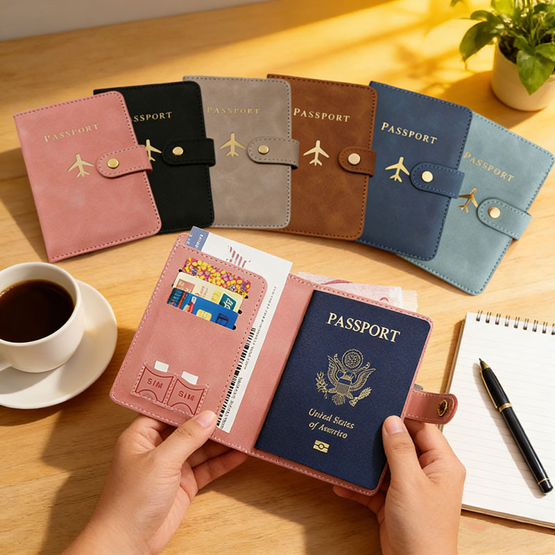 Women'S Essential Accessories - 가죽 여권 홀더 커버 케이스, 여행