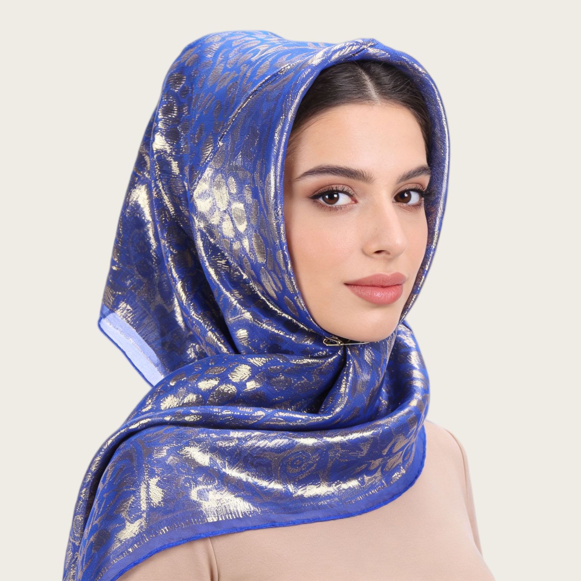 자카드 에스닉 프린트 스퀘어 스카프, 단색 소프트 히잡 - Women Accessories Usa 리뷰 및 가격