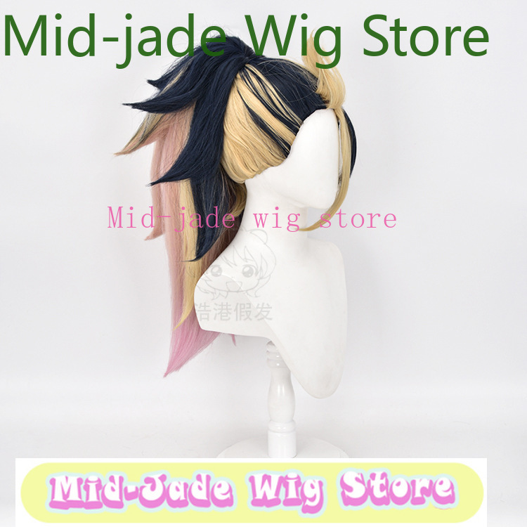 LOL KDA 아칼리 코스프레 가발 네이비 블루 퍼플  - Hair Claw Clip Set 리뷰 및 가격