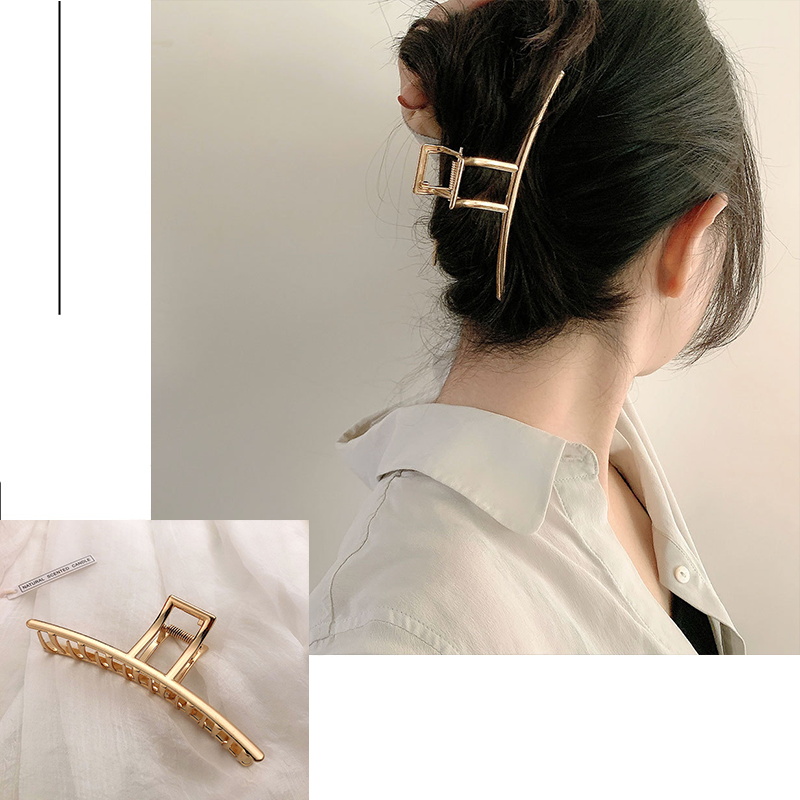 여성용 패션 금속 헤어 클로, 골드 실버 컬러, 크로스 - Hair Claw Clip Set 리뷰 및 가격