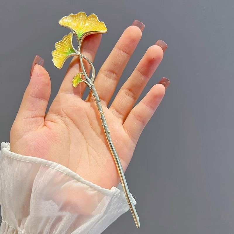 여성용 새로운 중국풍 은행잎 머리핀, 고급스러운 느낌의 - Women'S Accessories Designer 리뷰 및 가격