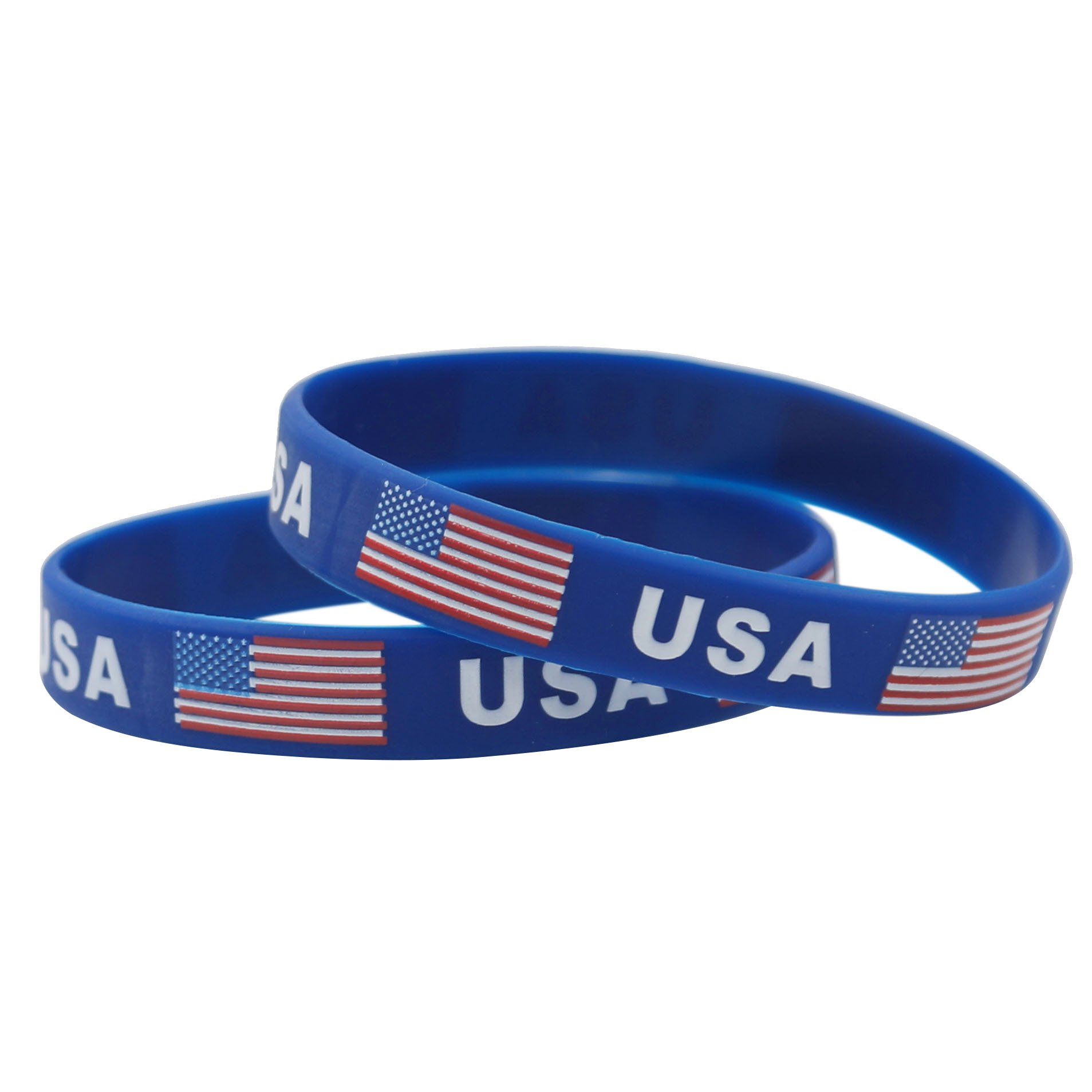 남성 여성을위한 2pcs 미국 국기 팔찌 스포츠 실리콘 - Women Accessories Usa 리뷰 및 가격