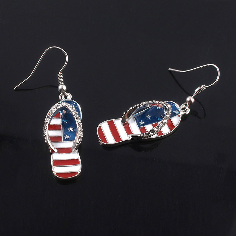 미국 국기 귀걸이 미국 드롭 귀걸이 7월 4일 여성 액 - Women Accessories Usa 리뷰 및 가격