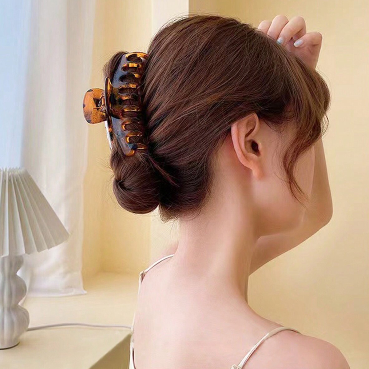 4개입 여성용 멀티 컬러 레진 플라워 심플하고 세련된  - Hair Claw Clip Set 리뷰 및 가격