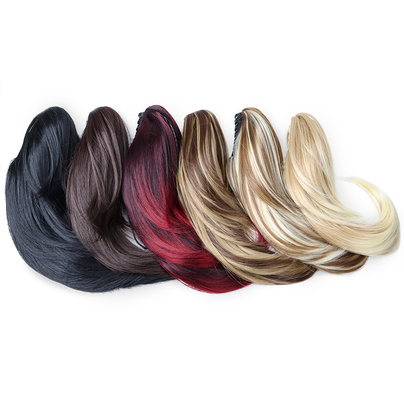 14 인치 합성 짧은 곱슬 계층 포니 테일 머리 확장  - Hair Claw Clip Set 리뷰 및 가격