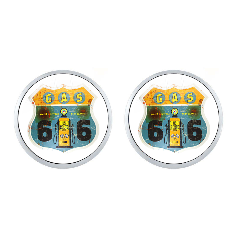 새로운 경로 미국 66 귀걸이 12mm 유리 돔 카보  - Women Accessories Usa 리뷰 및 가격