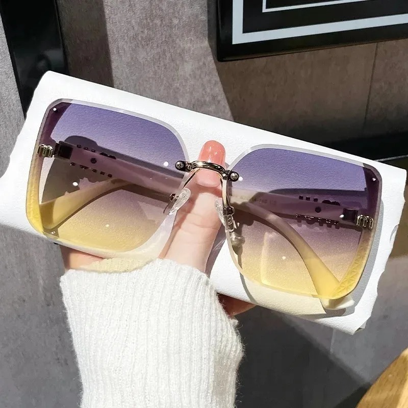 여성용 컷엣지 선글라스 그라데이션 티 하프 프레임 파인 - Women'S Accessories Designer 리뷰 및 가격