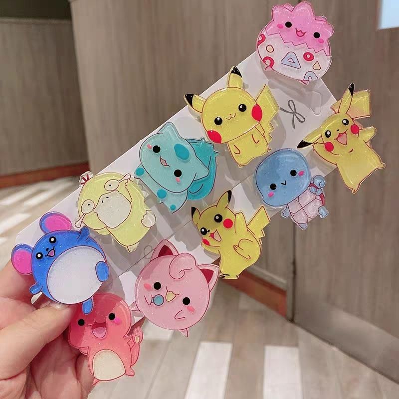 포켓몬 헤어 클립 헤어핀 학생들을 위한 귀여운 헤어 액 - Women'S Accessories List 리뷰 및 가격