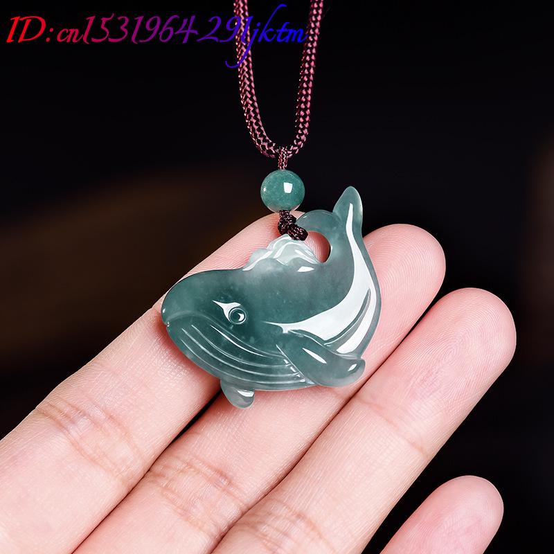 천연 버마산 비취 고래 펜던트 목걸이 액세서리 진짜 옥 - Women Accessories Gift 리뷰 및 가격