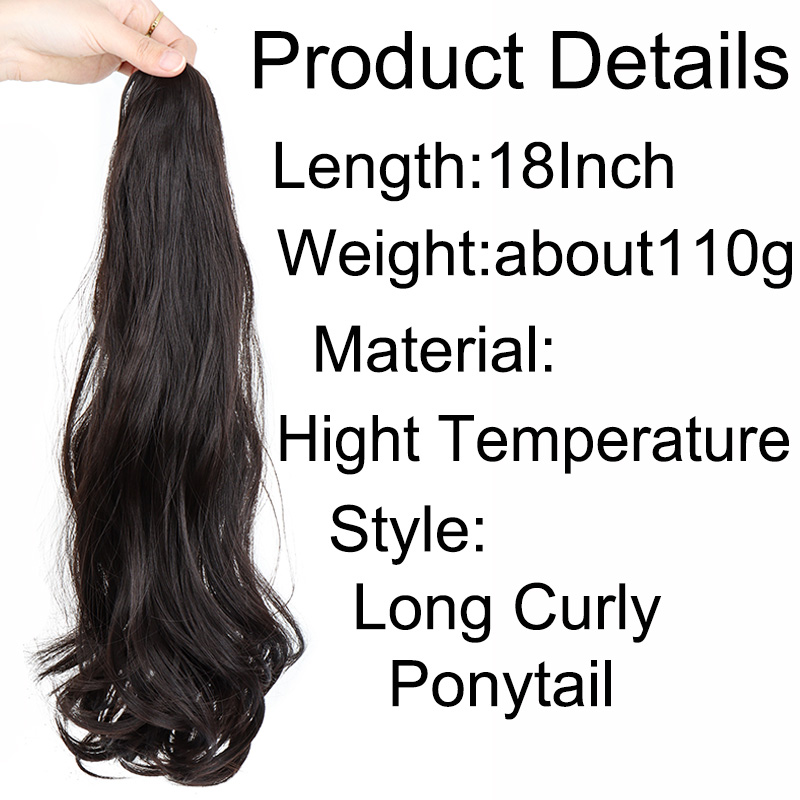 합성 롱 컬리 포니테일 헤어 익스텐션 액세서리 클로 클 - Hair Claw Clip Set 리뷰 및 가격
