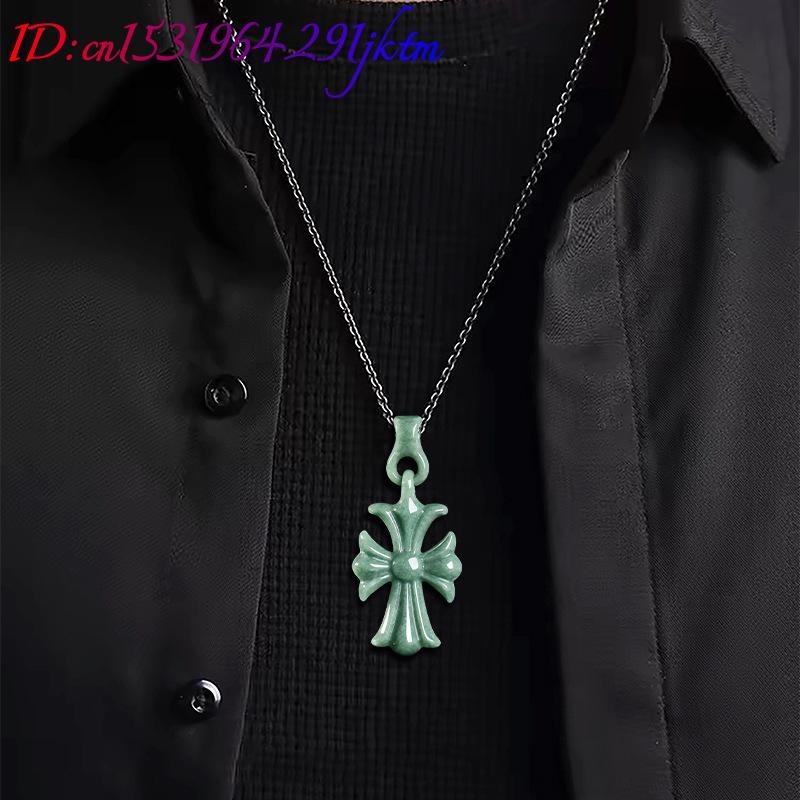 천연 버마산 경옥 십자가 펜던트 목걸이 주얼리 디자이너 - Women'S Accessories Designer 리뷰 및 가격