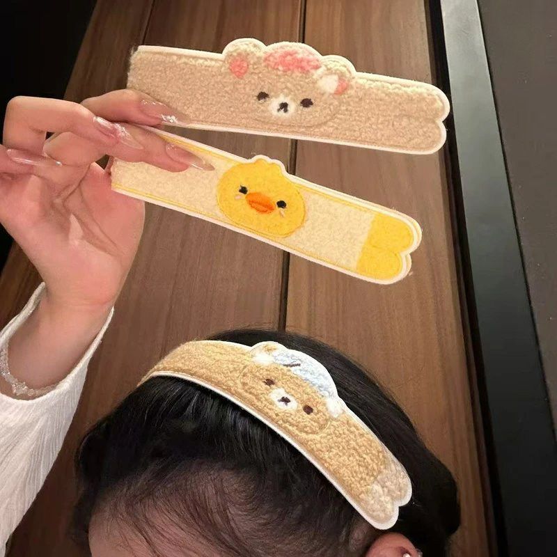 귀여운 만화 캐릭터 롱형 리라쿠마 헤어 스티커, 세안용 - Women'S Accessories List 리뷰 및 가격