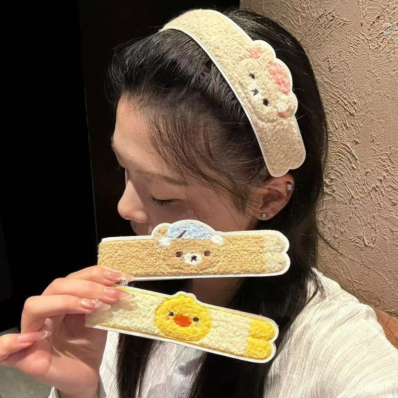 귀여운 만화 캐릭터 롱형 리라쿠마 헤어 스티커, 세안용 - Women'S Accessories List 리뷰 및 가격