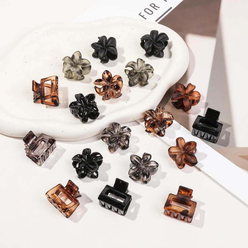 10/20/30Pcs 여성용 미니 꽃 머리 집게 클립  - Hair Claw Clip Set 리뷰 및 가격
