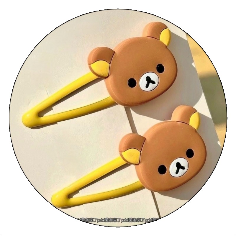 귀여운 리락쿠마 만화 헤어 클립 일본식 한국 스타일 인 - Women'S Accessories List 리뷰 및 가격