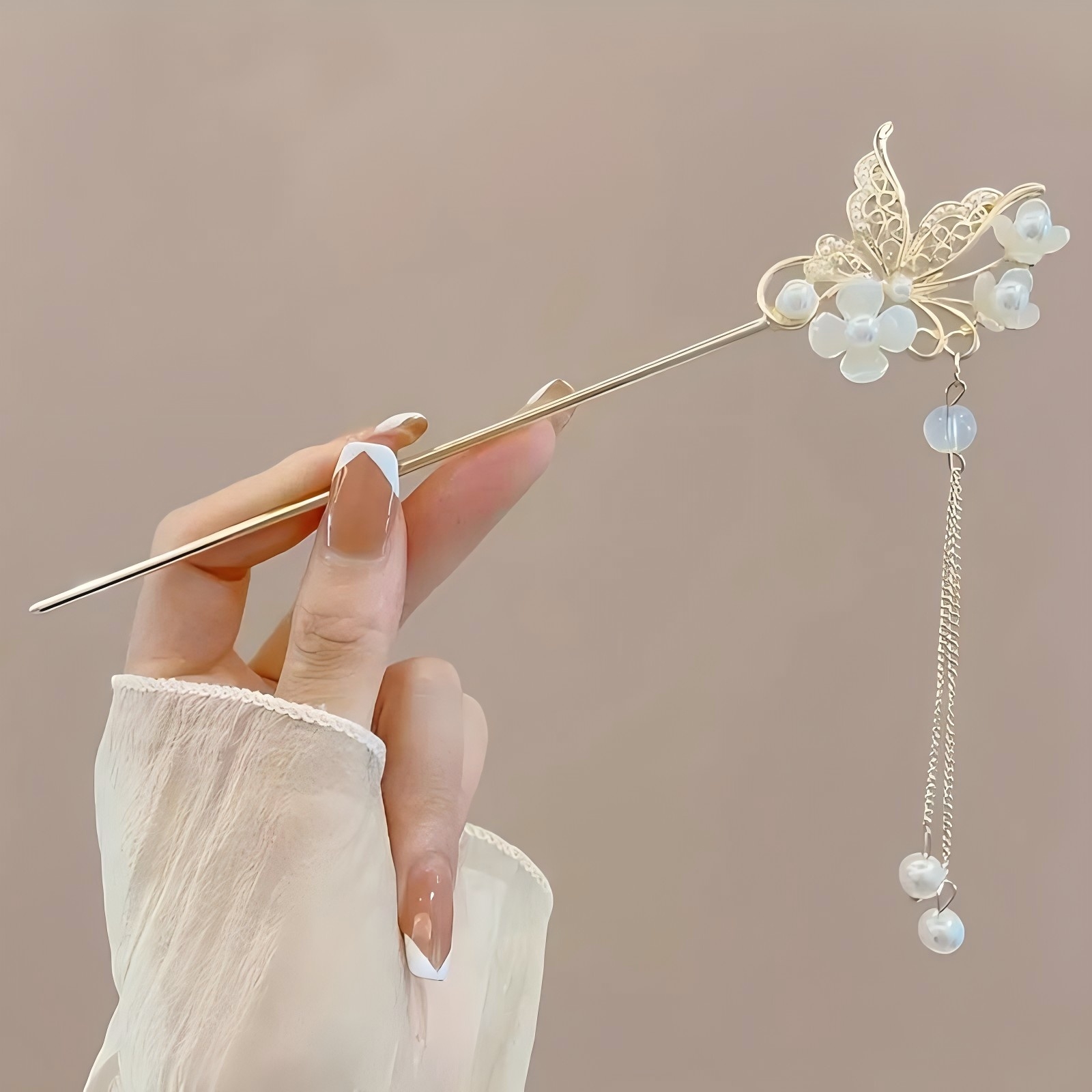 1/6pcs 우아한 중국 스타일 태슬 헤어 스틱 전통  - Women'S Accessories Designer 리뷰 및 가격