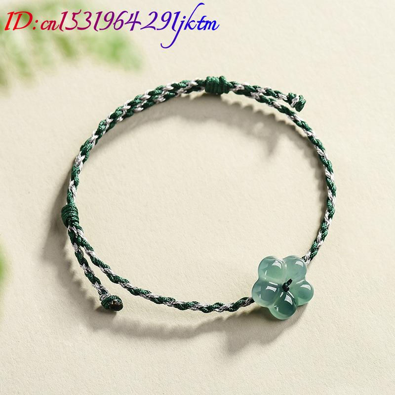 버마산 경옥 꽃 팔찌 천연 옥 참 장식 패션 액세서리  - Women Accessories Gift 리뷰 및 가격