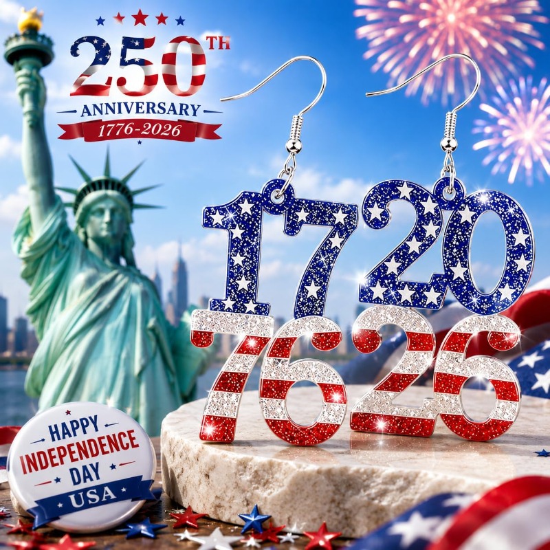 250주년 기념 미국 상품, 애국적인 빨간색 흰색 파란 - Women Accessories Usa 리뷰 및 가격