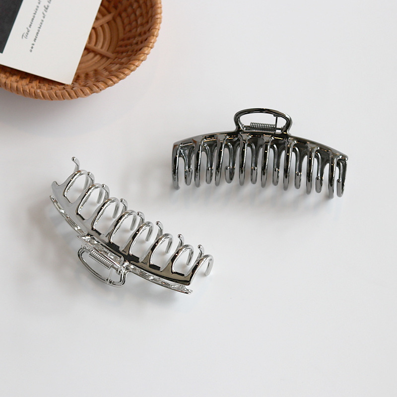 프랑스 레트로 유럽과 미국 금속 대형 그랩 클립, 상어 - Hair Claw Clip Set 리뷰 및 가격
