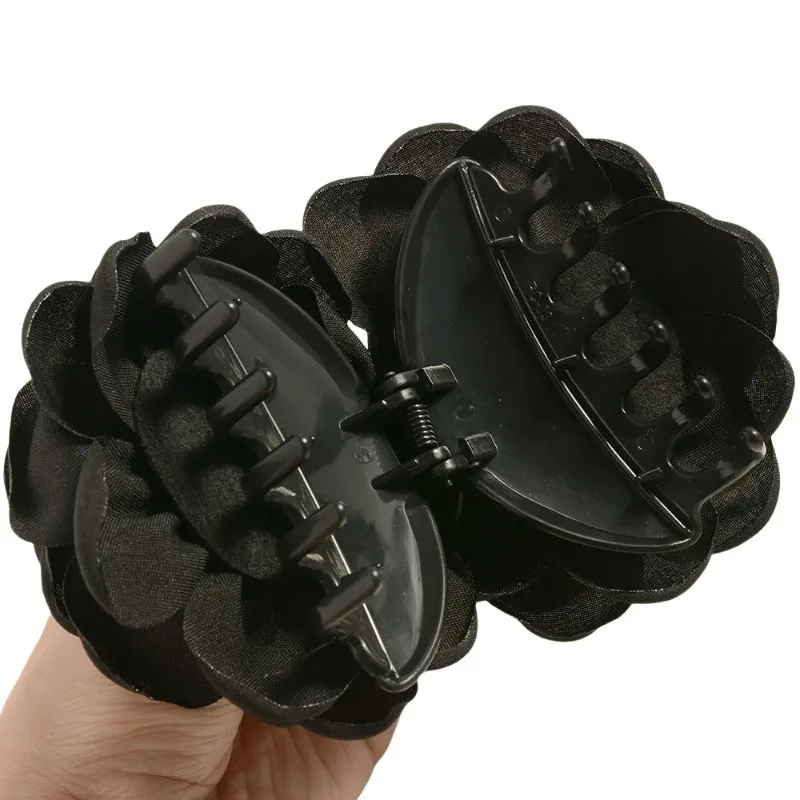 여자를위한 프랑스어 패브릭 장미 꽃 머리 발톱 클립 여 - Hair Claw Clip Set 리뷰 및 가격
