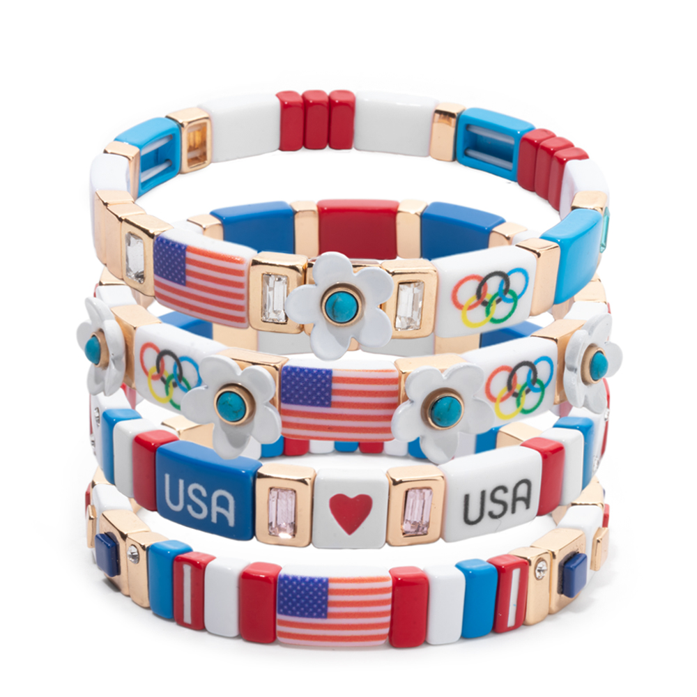 2026년 신규 디자인 애국심 팔찌 여성용 미국 국기  - Women Accessories Usa 리뷰 및 가격