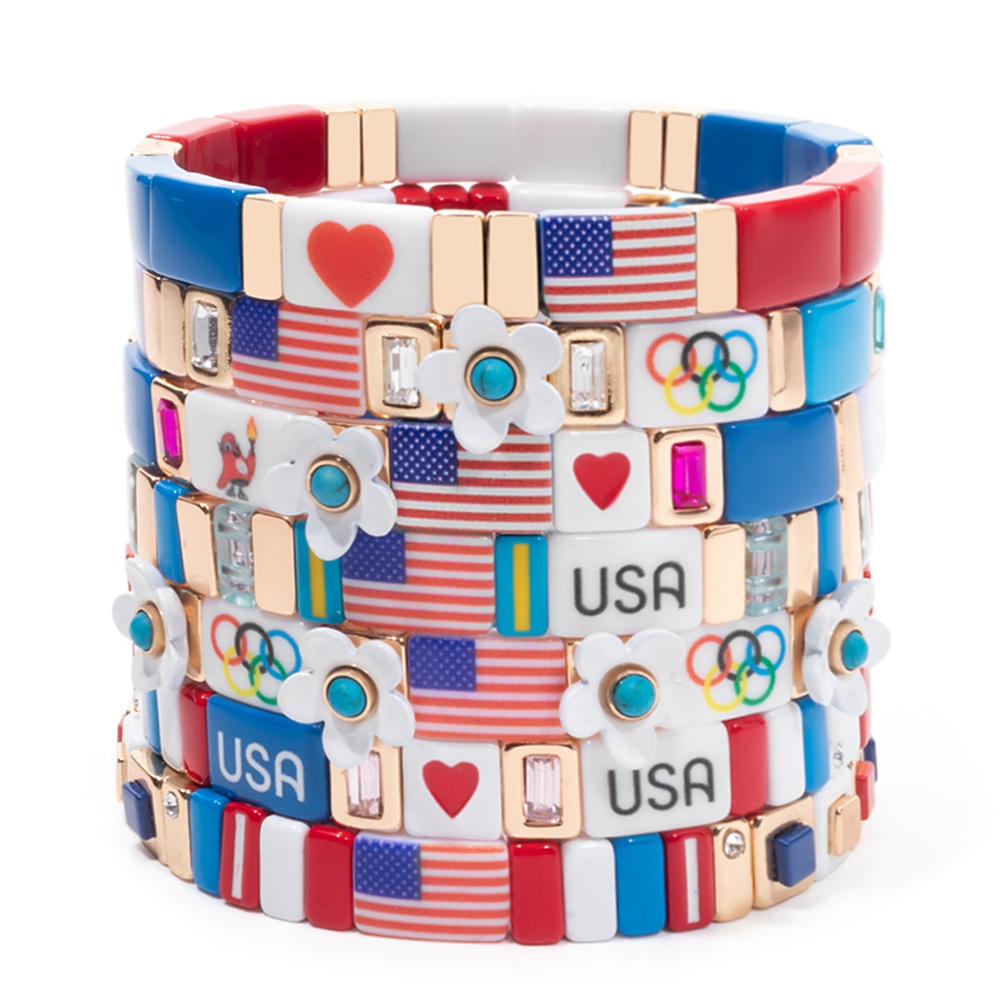 2026년 신규 디자인 애국심 팔찌 여성용 미국 국기  - Women Accessories Usa 리뷰 및 가격